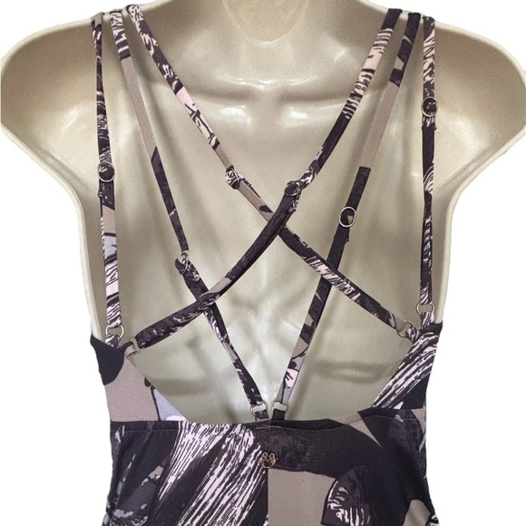 Maaji Purple Beach Bound Print Strap Back Maxi Dress Sz S - Picture 6 of 8